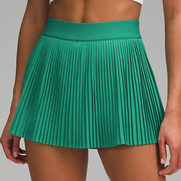 Lululemon Varsity High-Rise Pleated Tennis Skirt Cascadia Green Size 2 - Picture 1 of 6